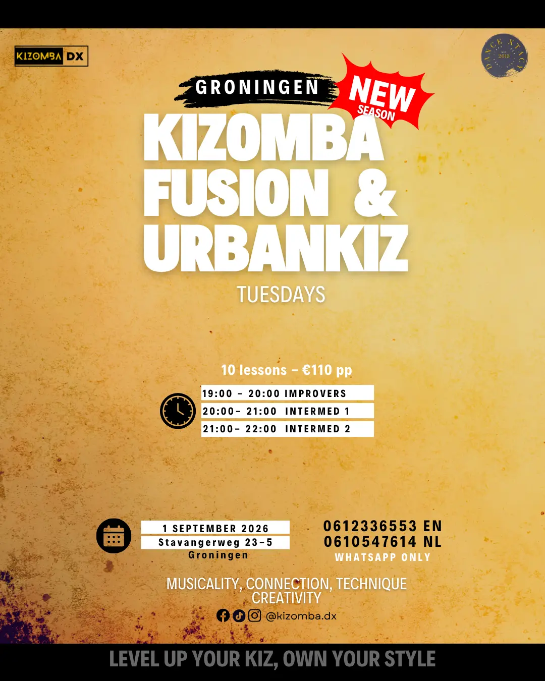 Kizomba Fusion & UrbanKiz Tuesdays