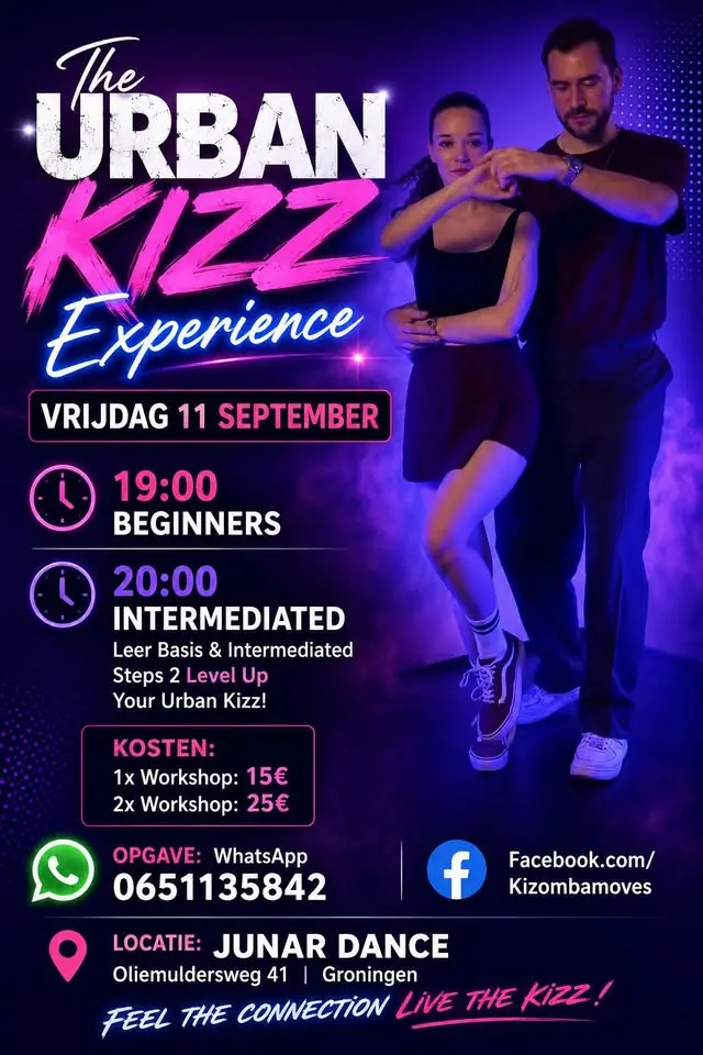 The Urban Kizz Experience Workshop – Beginners