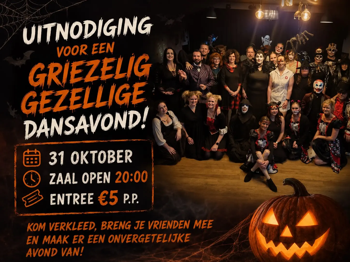 Griezelig gezellige dansavond